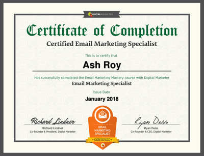 Certified Email Marketing Specialist