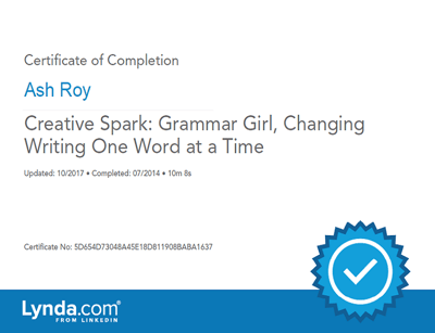 Creative Spark Grammar Girl Changing Writing One Word at a Time